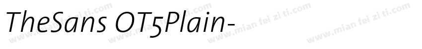 TheSans OT5Plain字体转换
